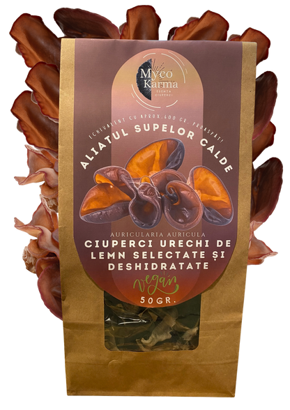 Ciuperci urechi de lemn deshidratat 50 gr.