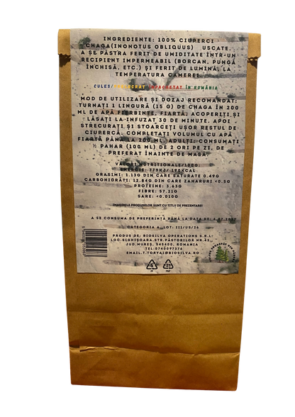 Bucăți de Chaga deshidratat 50 gr.