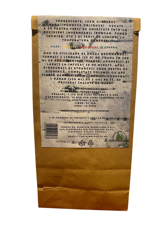 Bucăți de Chaga deshidratat 50 gr.