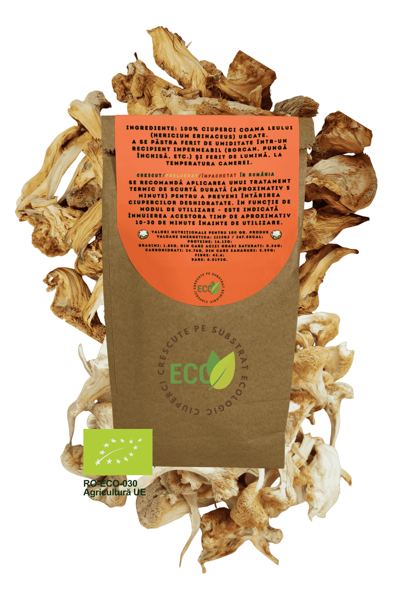 Coama leului eco uscat.