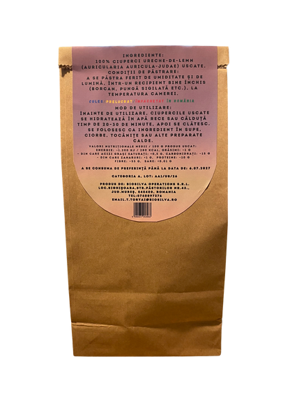 Ciuperci urechi de lemn deshidratat 50 gr.