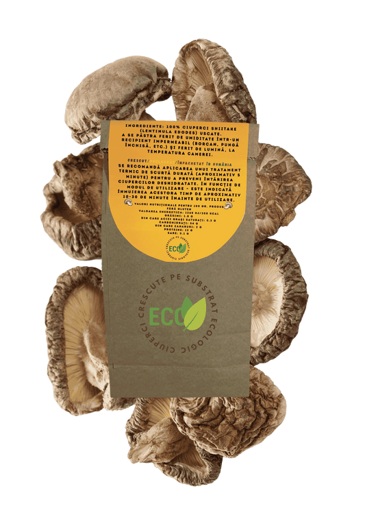 Shiitake dolofane uscate.